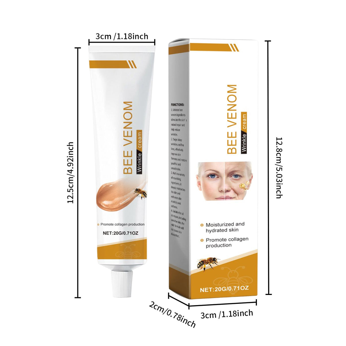 Bee V Enom Anti Wrinkle Tightening Cream 20g 1box