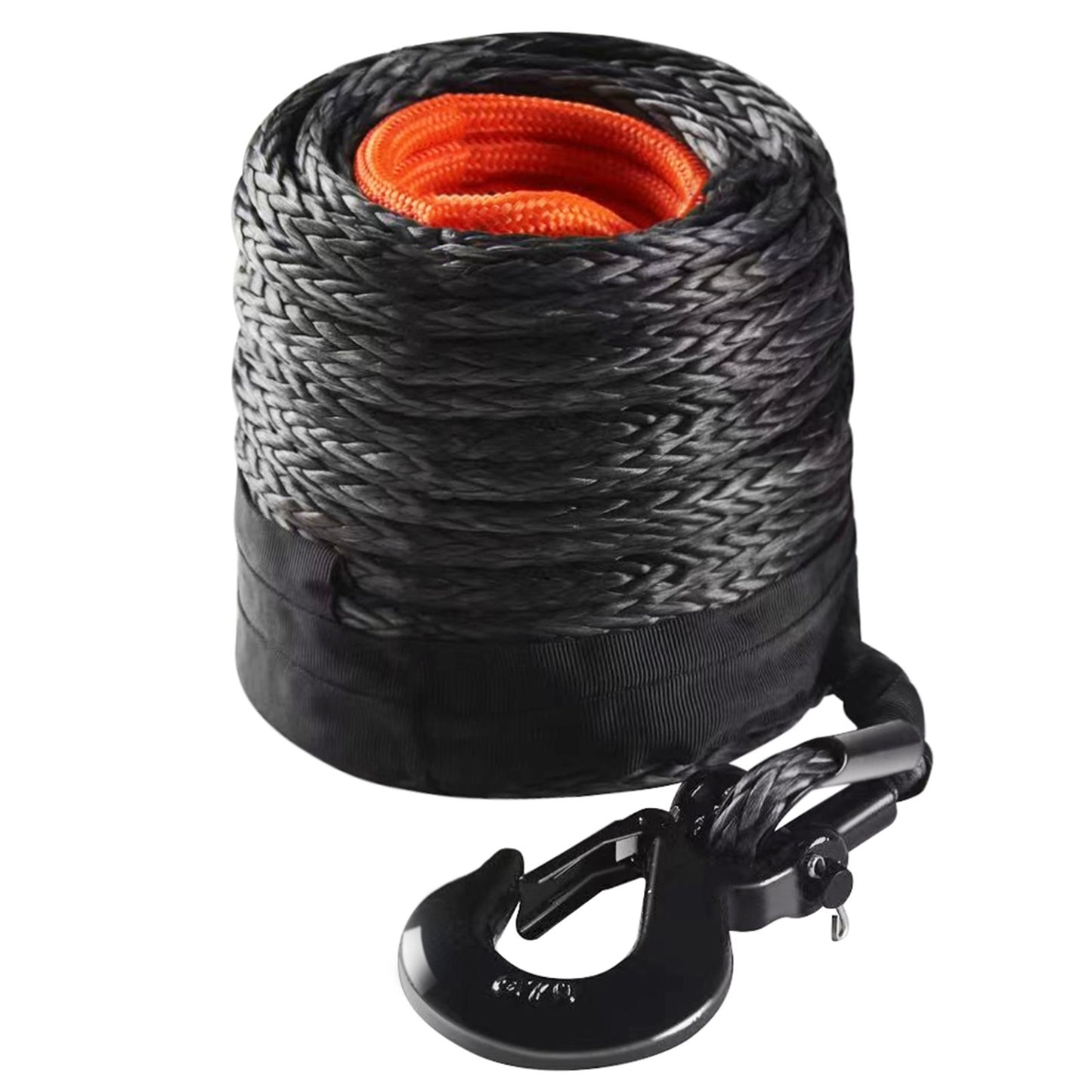 Heavy-Duty Synthetic Winch Rope 3/8 Inch x 100 Feet Off-Road Vehicle Line