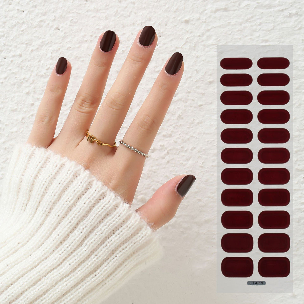 Semi-Curing Nail Art Stickers with Phototherapy Gel for Nail Art Kits