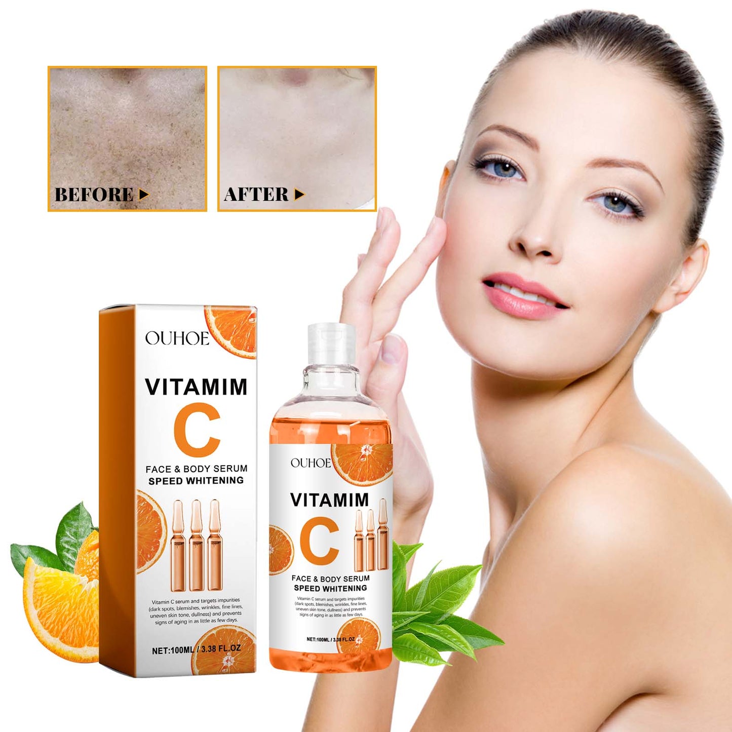 Vitamin C Face and Body Serum - Brightening and Anti-Aging Skincare 100ml