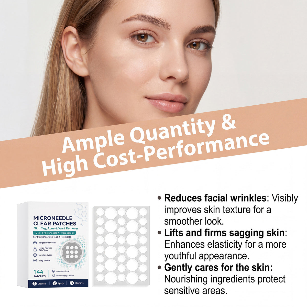 Acne Microneedle Patch - 144 Pieces Per Box