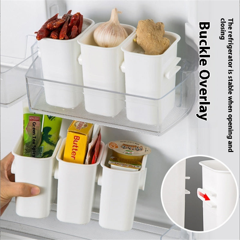 Refrigerator Side Door Food Storage Box - Food Grade Plastic Organizer