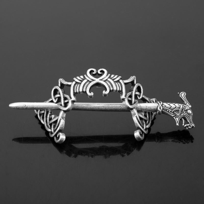 Vintage Celtic Metal Dragon Hairpin for Women - Hair Accessories, Hairpin, Hair Jewelry