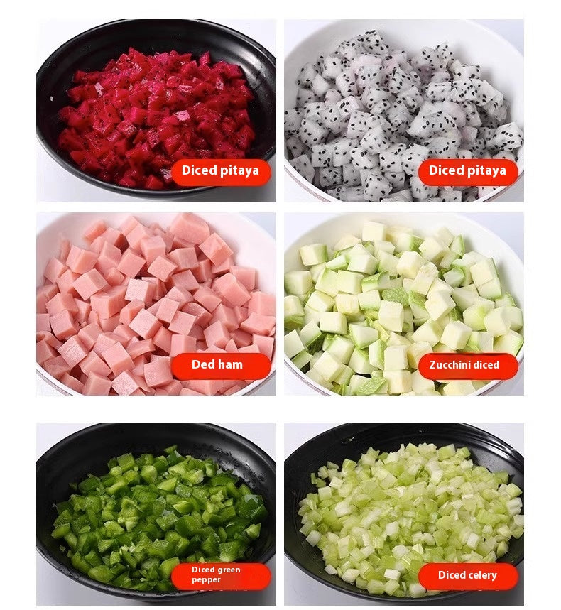 Commercial Vegetable Cutter Multi-Function Dicing and Slicing Tool - US Three in One