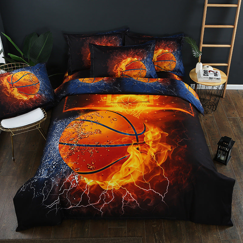 3D Cotton Printed Bedding Set | Cartoon Anime Home Textile Decor