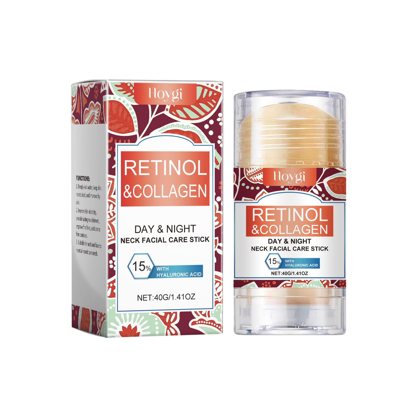 Firming Neck and Face Moisturizing Stick - Collagen & Hyaluronic Acid
