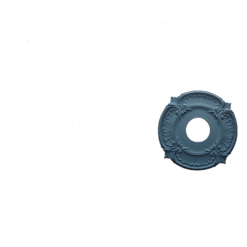 French-Style PU Molded Ceiling Light Fixtures Imitating Plaster Finish