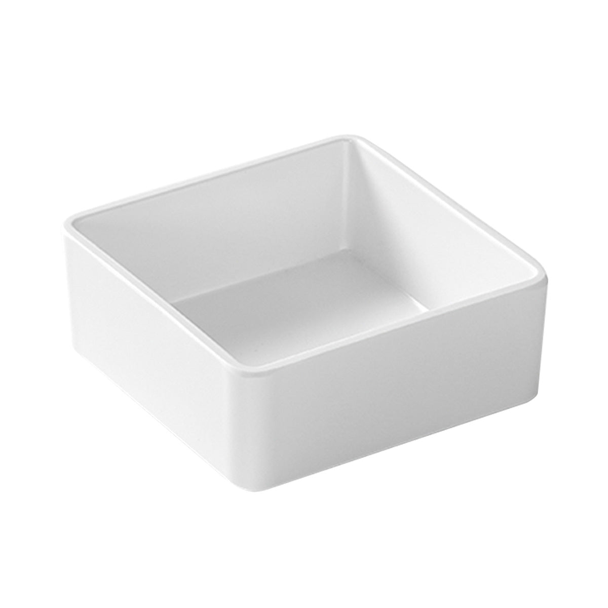 Melamine Fruit Platter and Snack Tray - Minimalist White Dinnerware