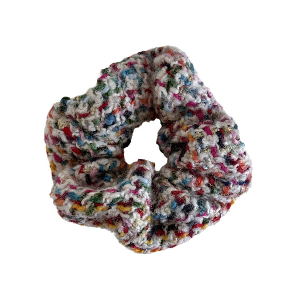 Women's Knitted Wide Brim Hair Band & Scrunchie Set