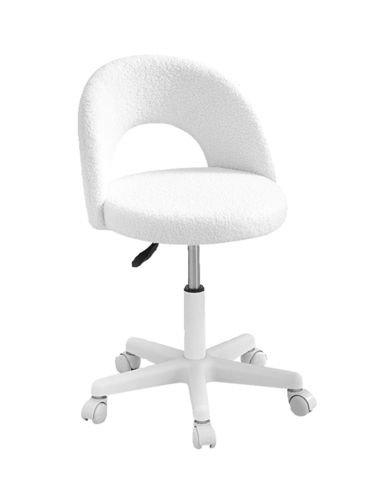 Fleece-Lined Computer Chair for Girls' Bedrooms - Multiple Colors
