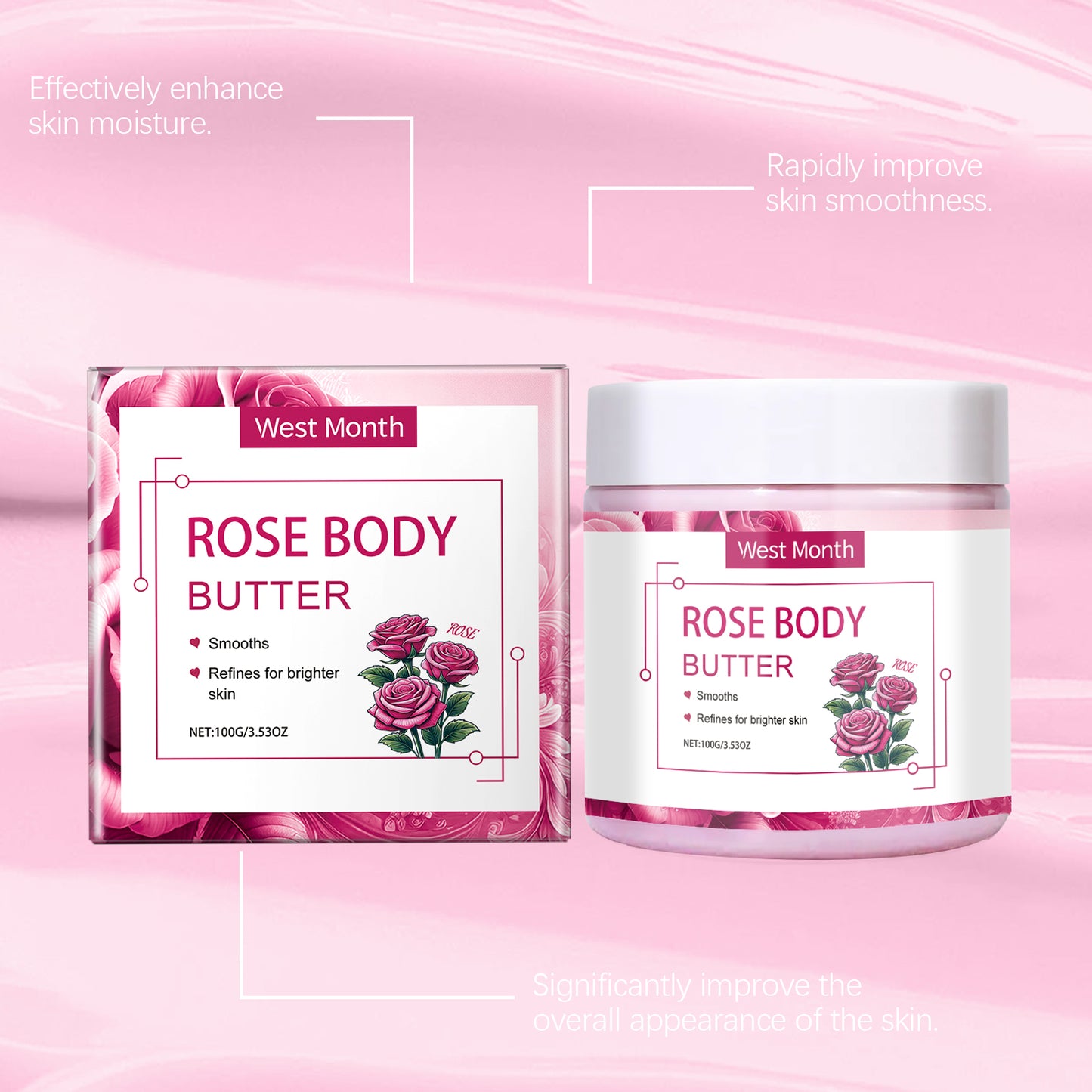 Moisturizing Body Cream with Shea Butter & Aloe Vera - 100g