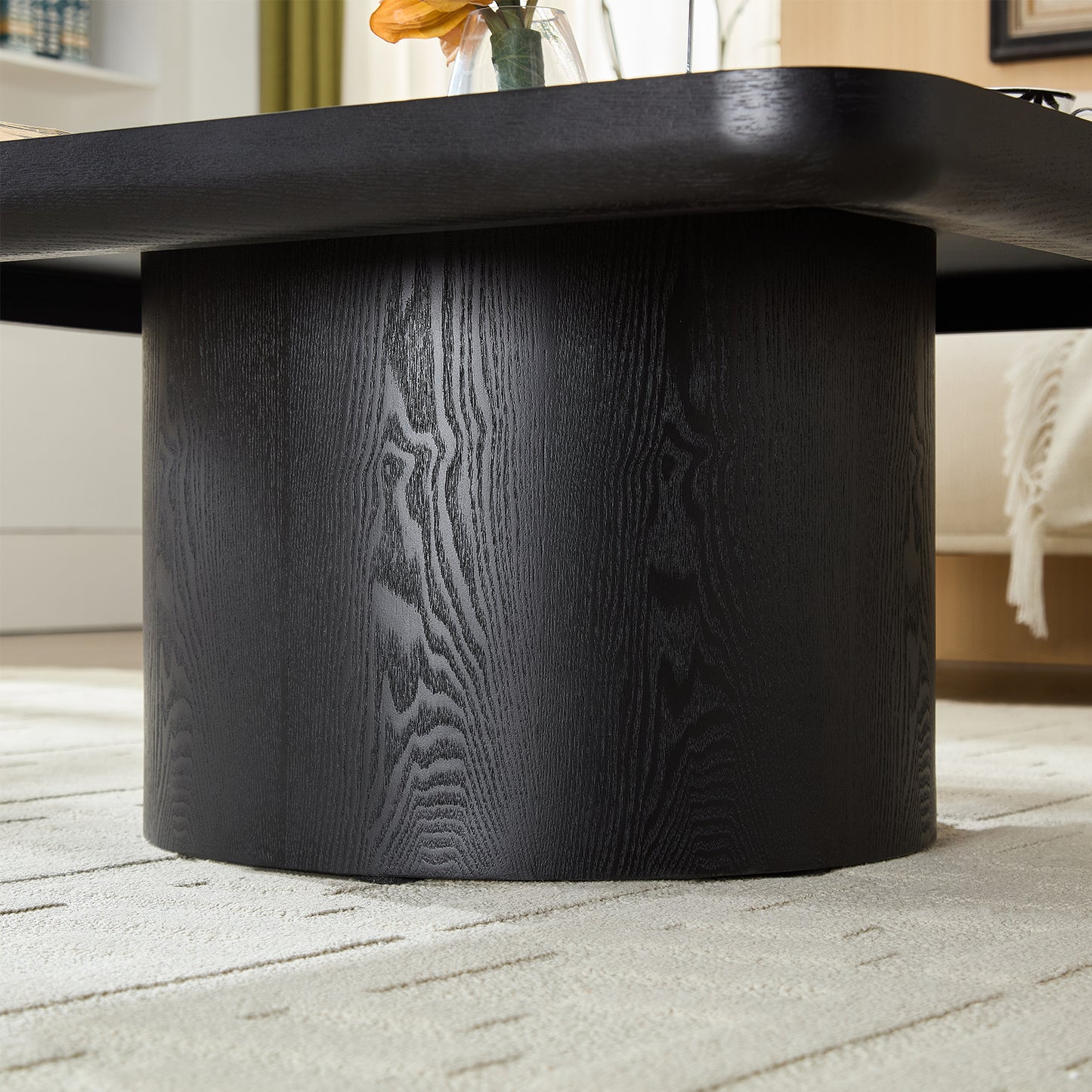 Square Coffee Table, Modern Design For Living Room Use,No Assembly