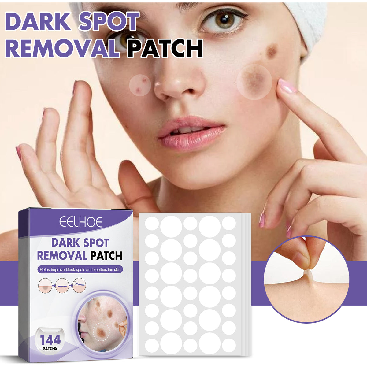 Hydrocolloid Brightening Patch 36 Patches X 4 Sheets Per Box