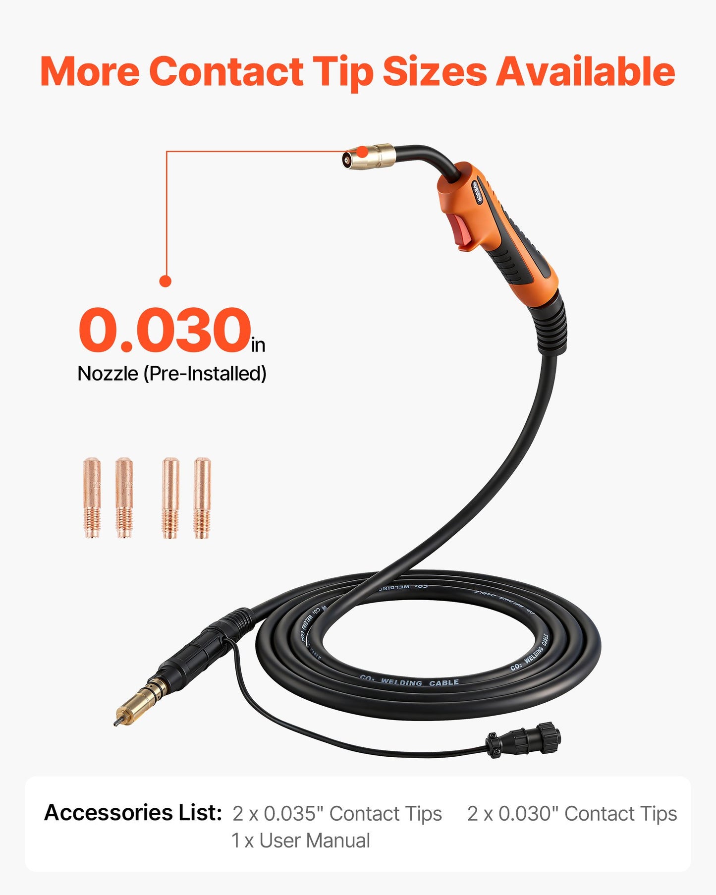 150A MIG Welding Gun with 15FT Cable Replacement for Miller & Hobart Welders