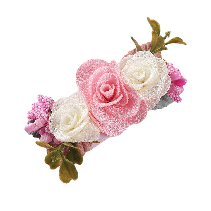 Children's Flower Hair Clip - Pearl Finish