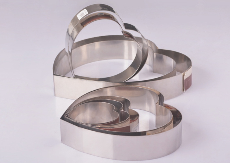 Heart Shaped Stainless Steel Cake Mold - 14 Inch Love Mousse Baking Accessory