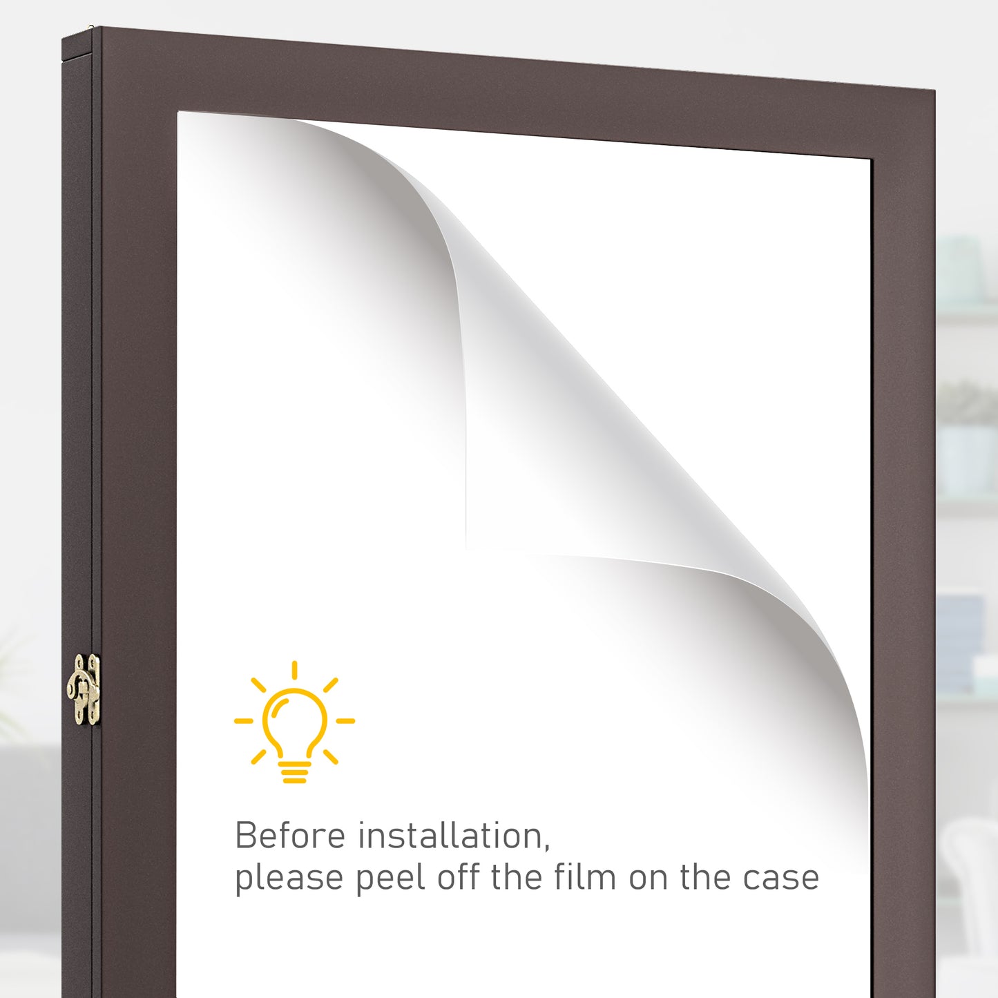 23.5" x 31.5" UV-Resistant Jersey Display Case - Brown