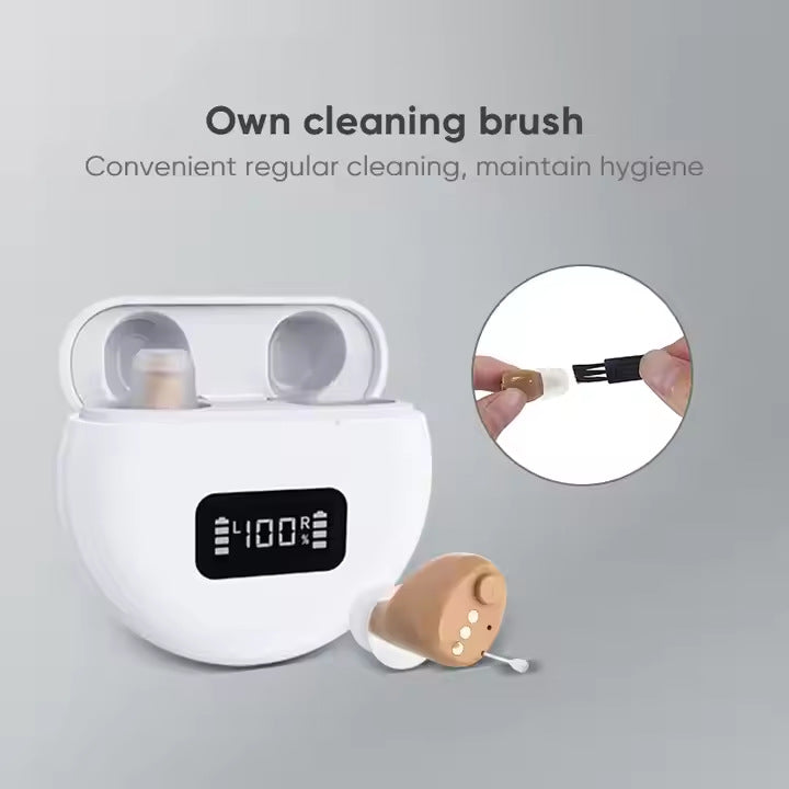 16-channel Digital Noise Reduction Invisible Hearing Aid For The