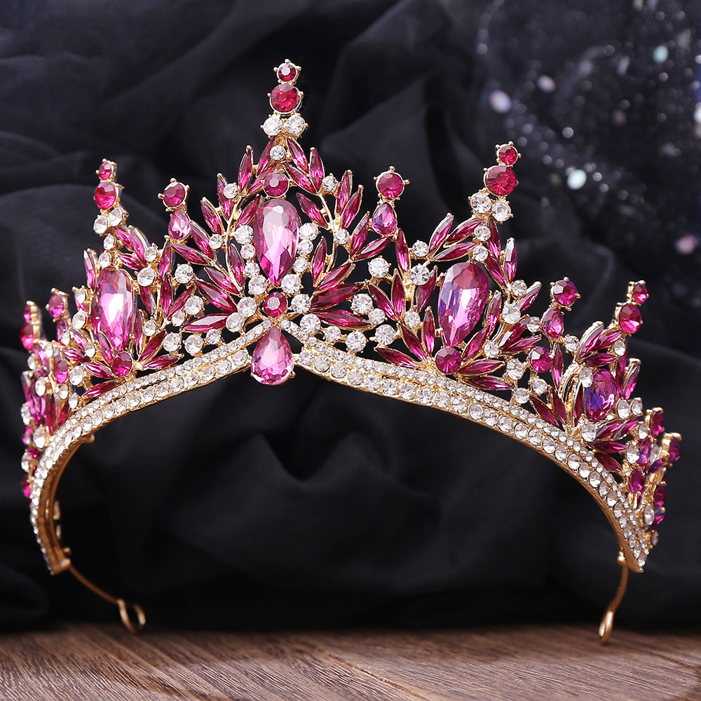 Bridal Crystal Leaf Crown Headdress