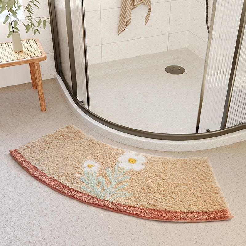 Non-slip Floor Mat Fan-Shaped Bathroom Door Mat Home Decor