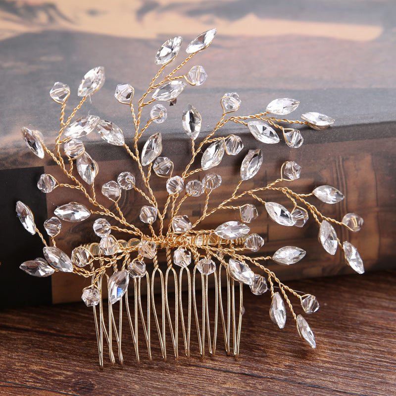Handmade Glass Crystal Hair Comb