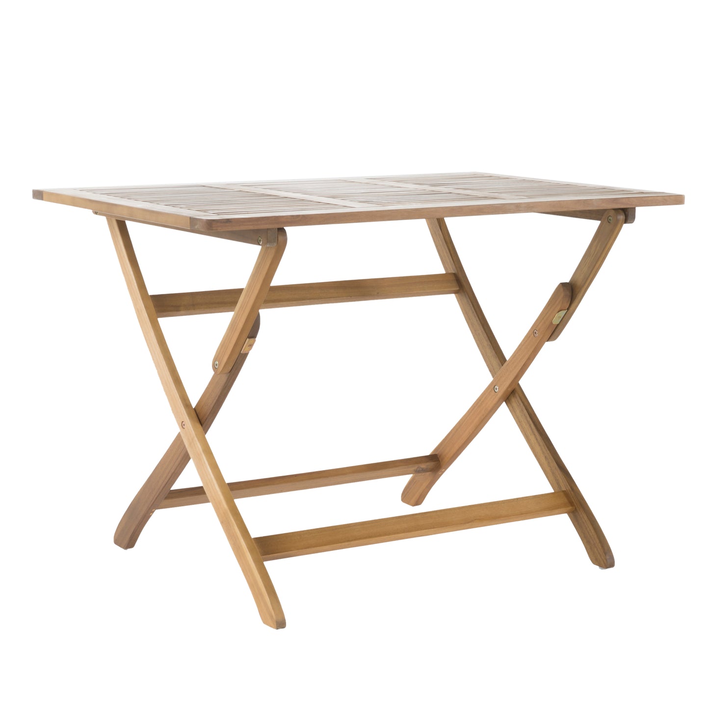 Acacia Wood Foldable Dining Table - 43.5" Natural Finish