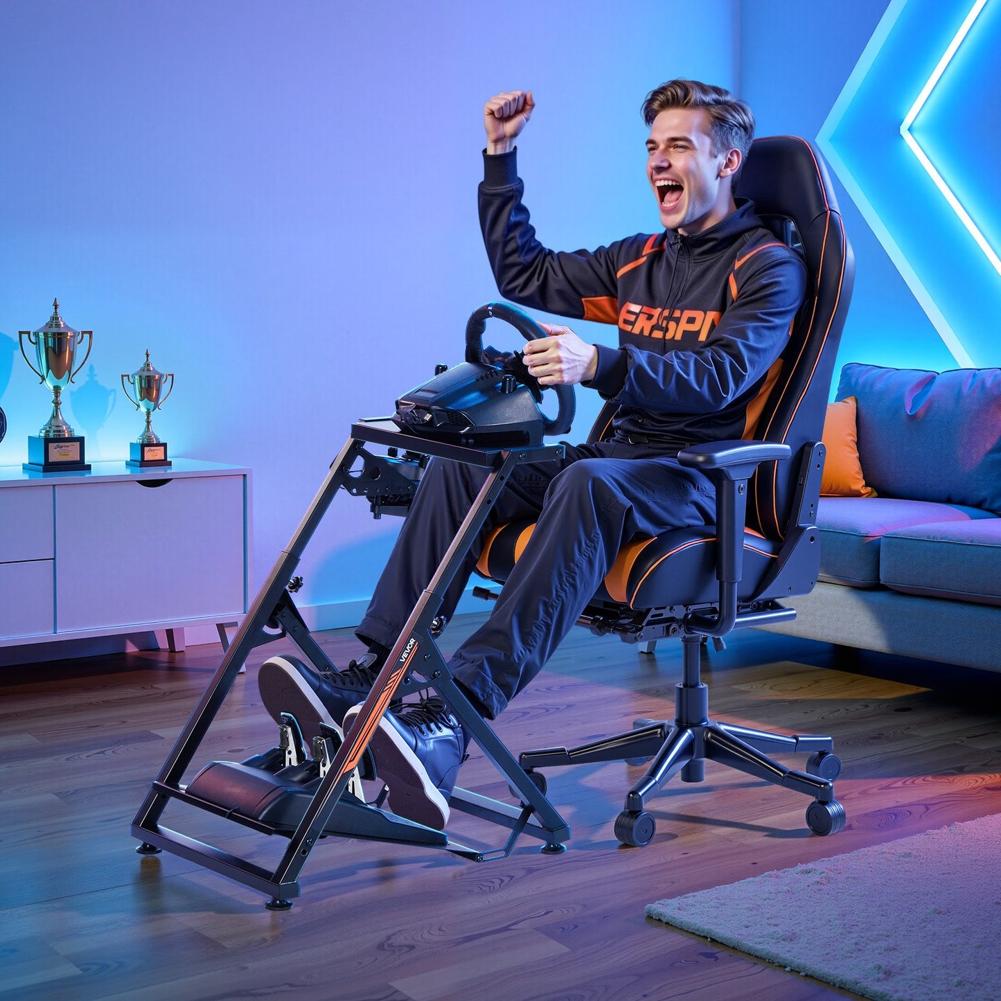 Adjustable Foldable Racing Wheel Stand for Logitech G Series
