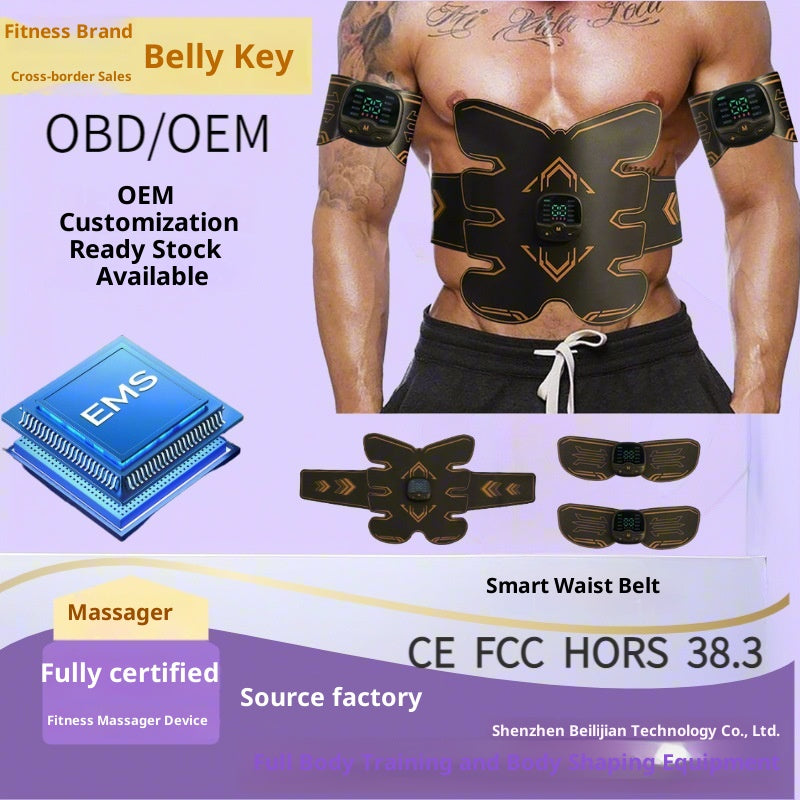 Muscle Stimulator Belt with Remote Control - Whole Body Abdominal & Fitness Massager