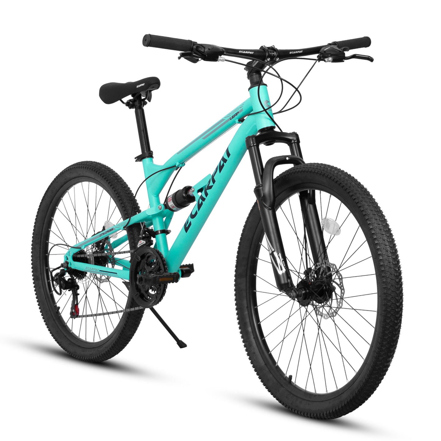 26 Inch Steel Frame Mountain Bike with Shock Absorber - Blue