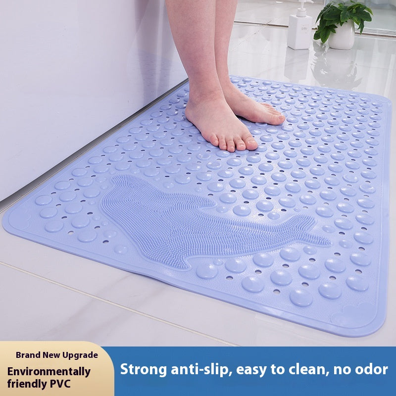 Non-slip Bathroom Floor Mat with Suction Cups - Waterproof and Drop Proof