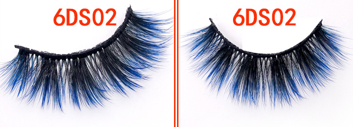 Gradient Color 6D Mink Fake Eyelashes with Variety Styles for Dramatic Eye Look