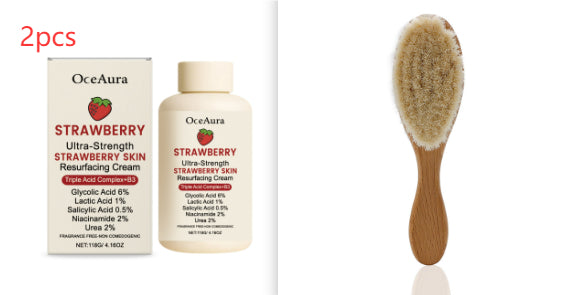 Strawberry Skin Rejuvenating Cream with Brush