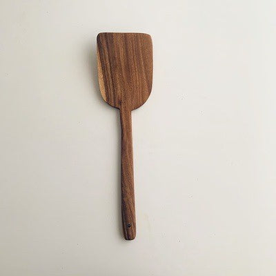 Wooden Korean Kitchen Utensil Set - Teak Cooking Spoon & Scoop, Modern Design