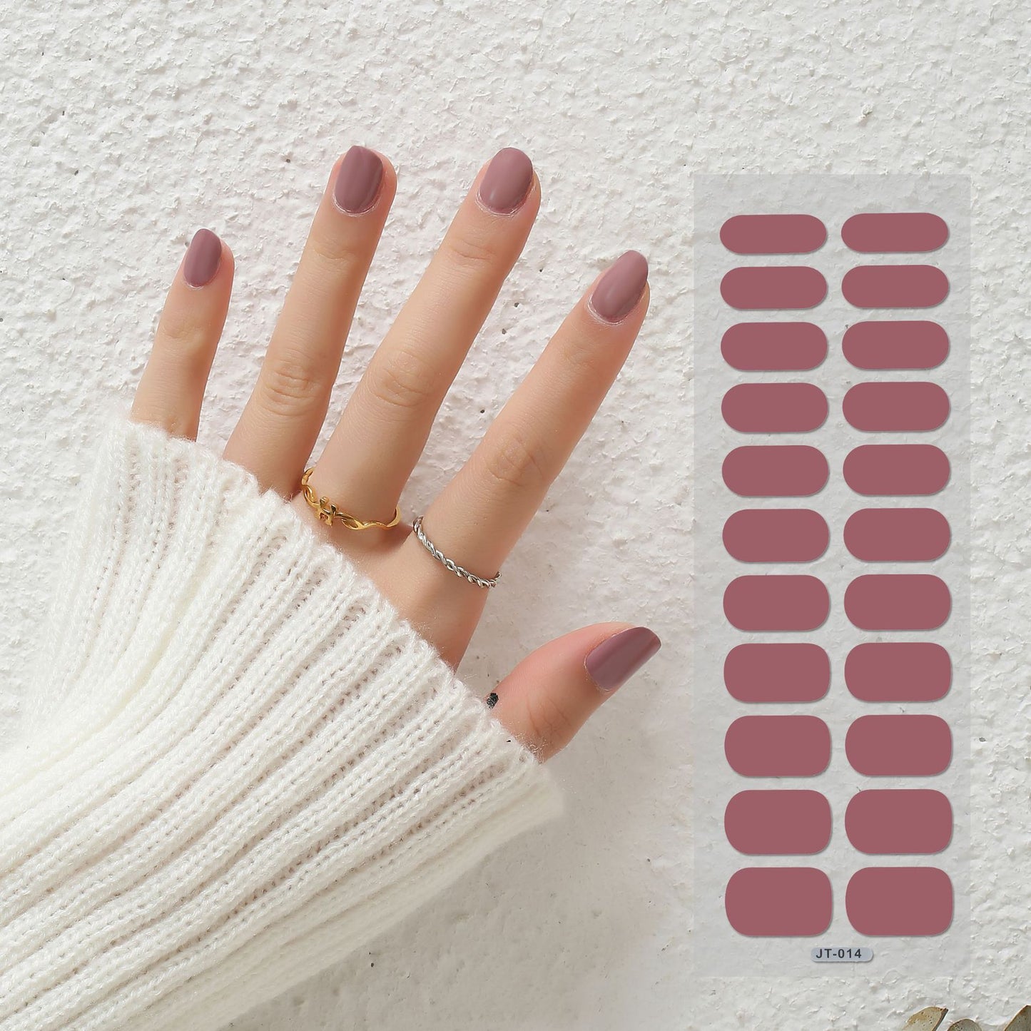Semi-Curing Nail Art Stickers with Phototherapy Gel for Nail Art Kits
