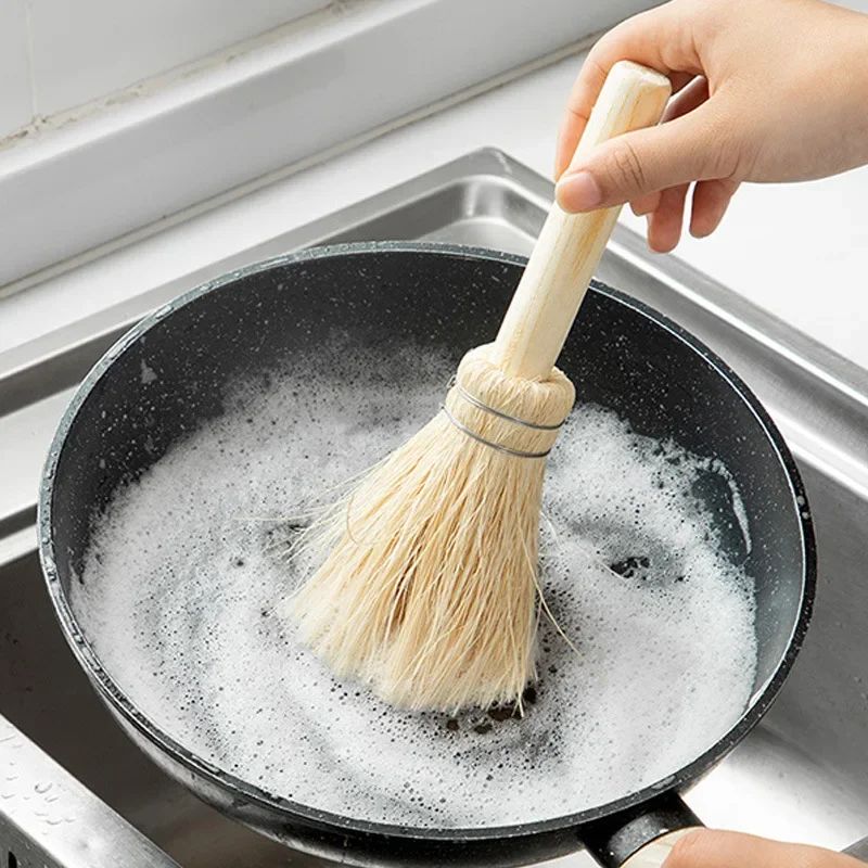 Kitchen Pot Scrubbing Brush Set - Non-Stick Dishwashing & Household Cleaning Tool