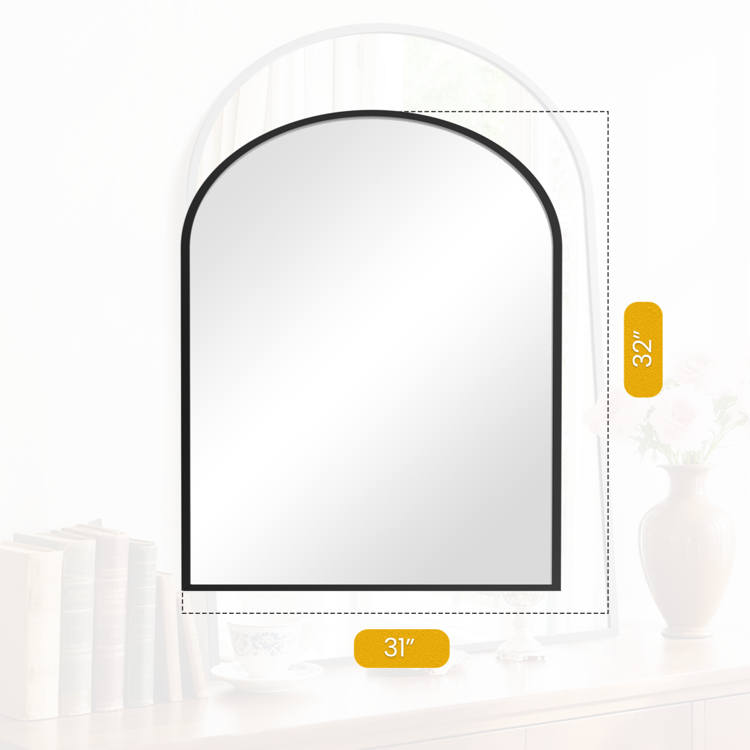 Bathroom Wall Mirror, Metal Frame Vanity Mirror For Bedroom,