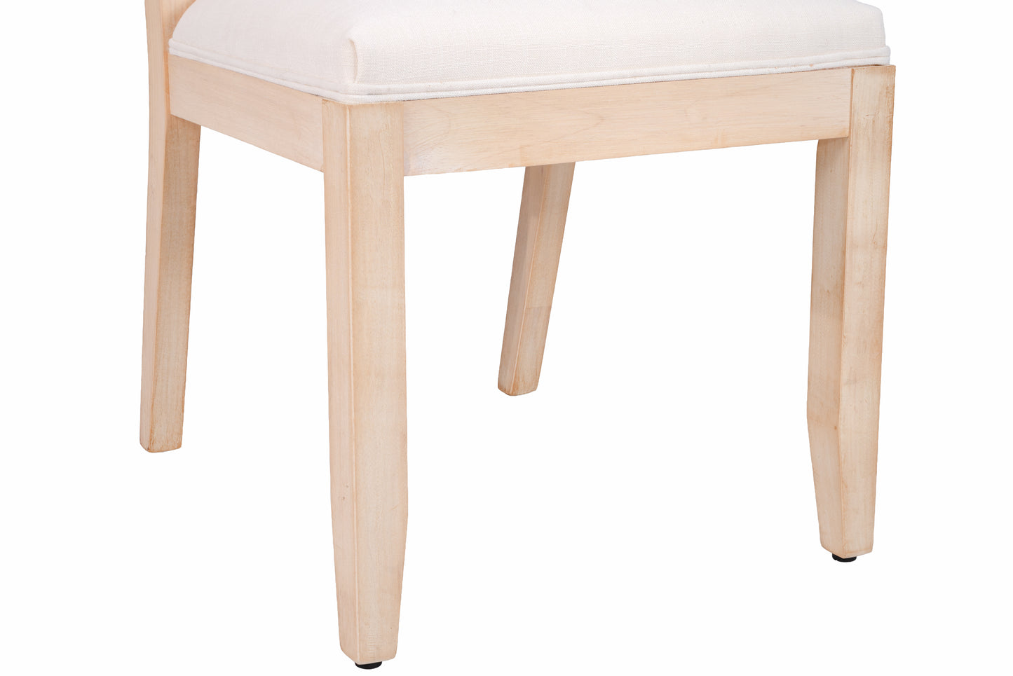 Set of 2 Mid Century Modern Rattan Dining Chairs - Beige
