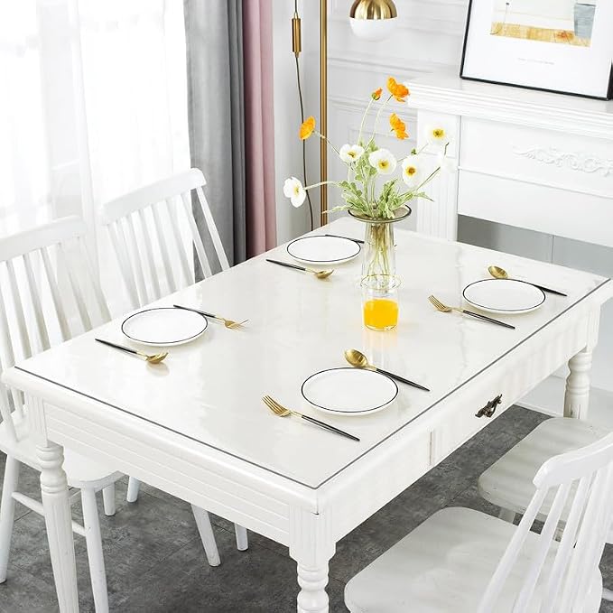 1.5mm Thick Clear Table Protector Mat for Dining Tables