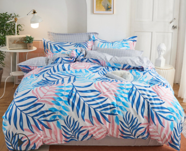 Aloe Cotton Bedding Sheets Set - Four-Piece Bed Linen for Home
