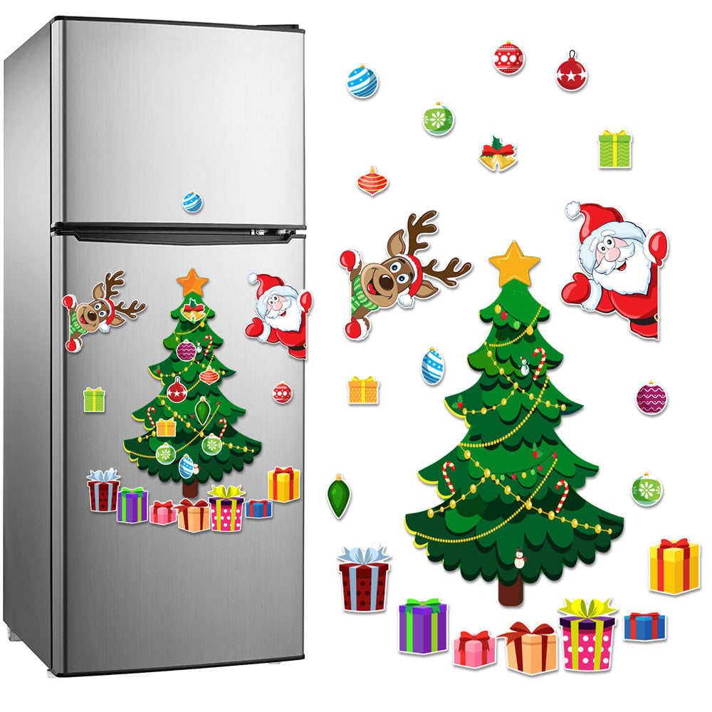 Christmas Refrigerator Magnet Decoration Set - Medium Size
