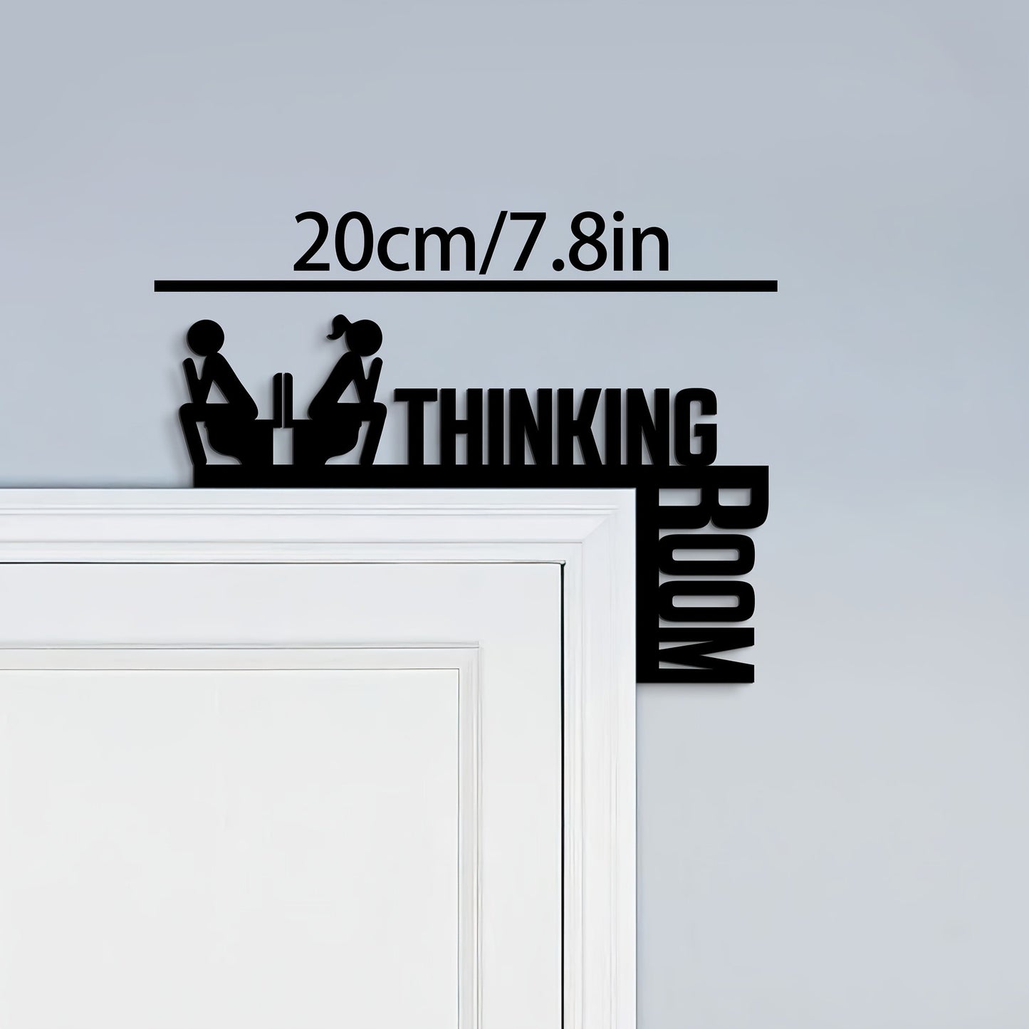 Funny Bathroom Sign - Humorous Metal Toilet Decor