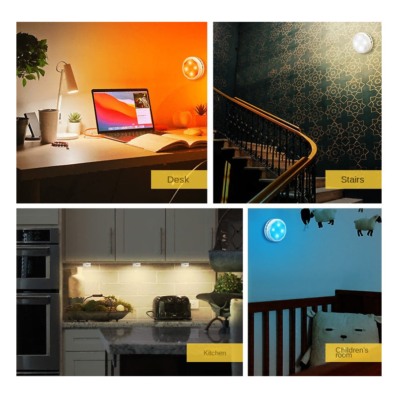 Wireless Rechargeable LED Night Lights 3-Pack for Closet & Cabinet