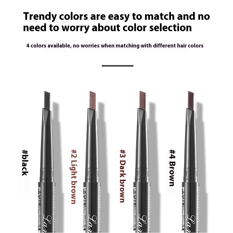 Waterproof Double-Headed Eyebrow Pencil - Natural Long-Lasting Makeup Tool