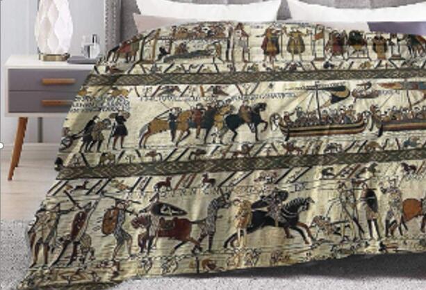 Double-Sided Flannel Sofa Blanket - Warm Modern Home Textiles
