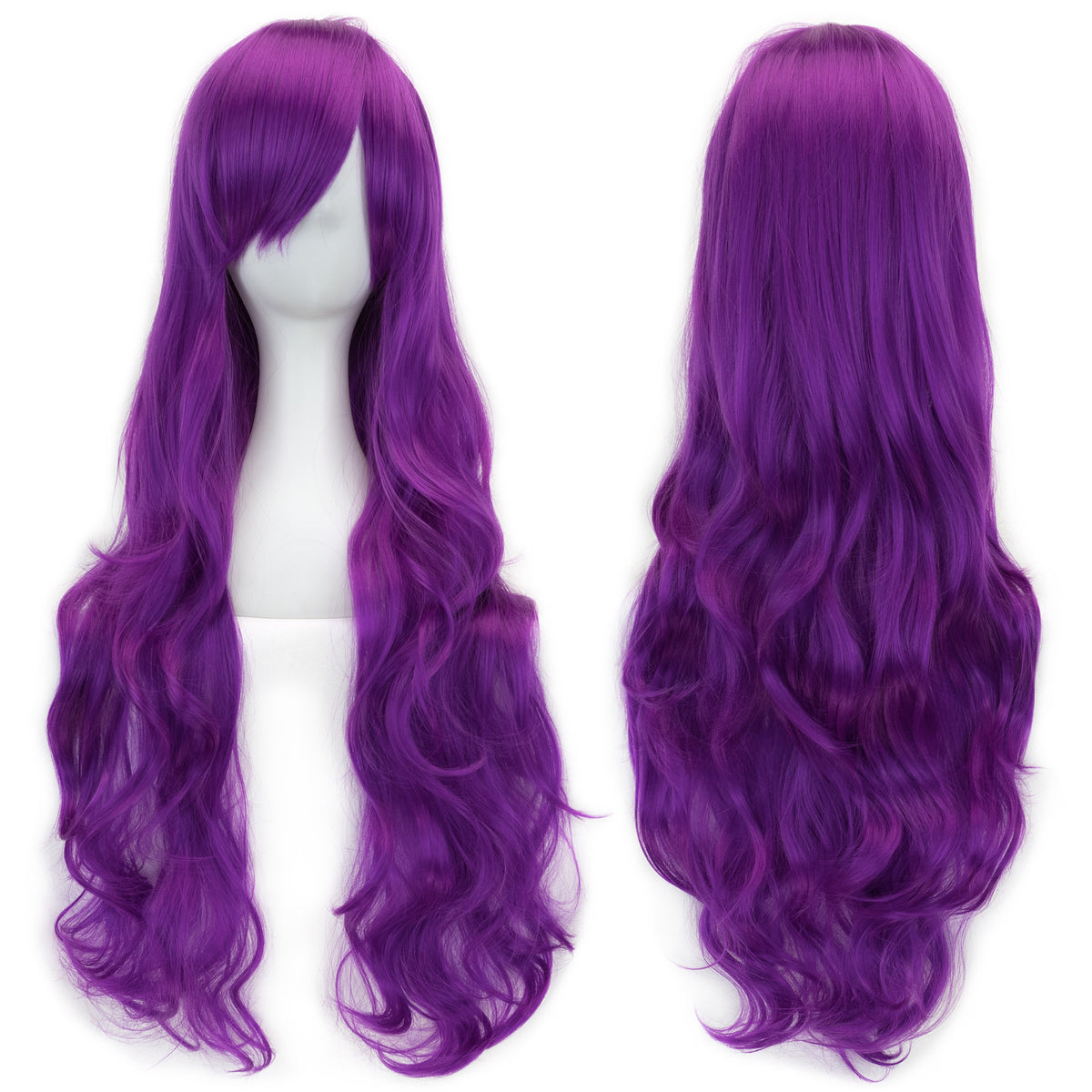 Colorful Cosplay Wig with High-Temperature Fiber, Long Curly Style
