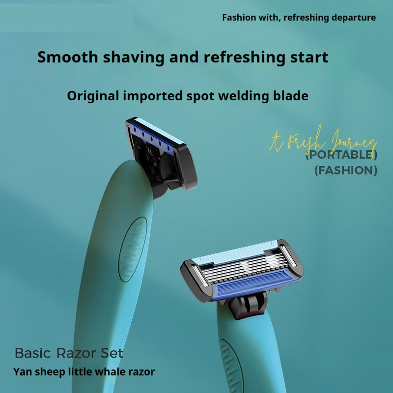 Men's 5-Layer Manual Shaver with 2 Cutter Heads