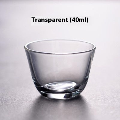 Heat-Resistant Glass Tea Tasting Cup Seamless Transparent or Frosted