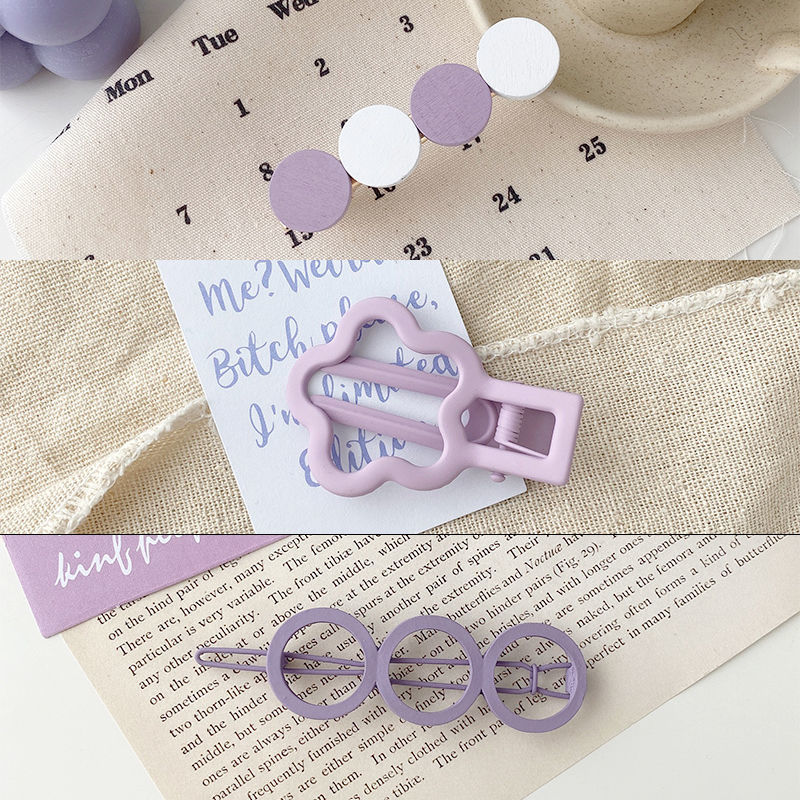 Purple Hairpin Set - 5 Pieces