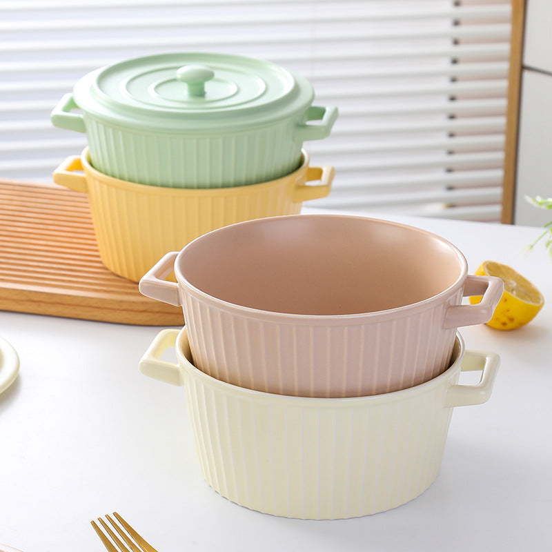 8-Inch Pink Soup Pot - Durable Kitchen Cookware