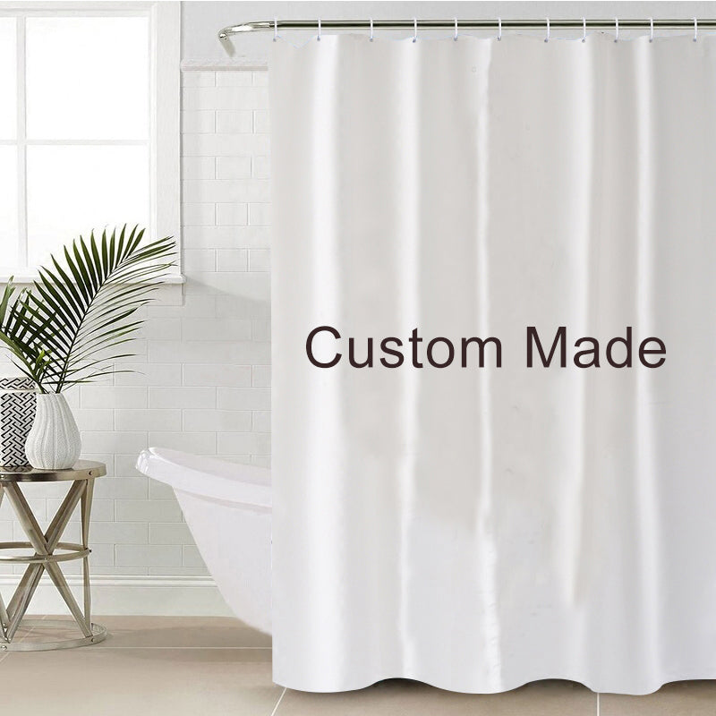 Digital Printing Polyester Shower Curtain Custom Size Bathroom Decor